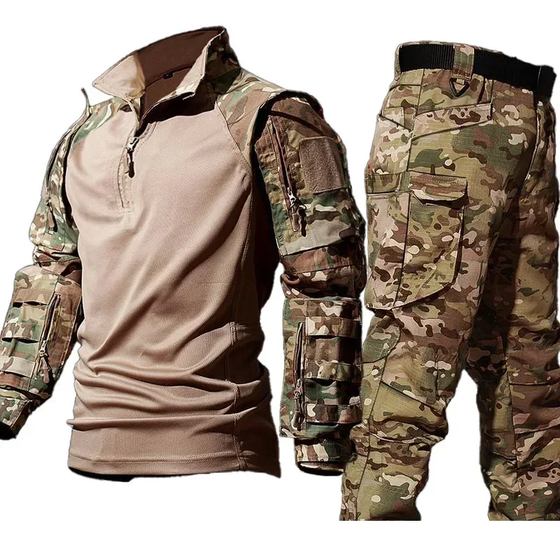 Hunting Outdoor Pants - Conjunto de Uniforme Tático Masculino, Camisa