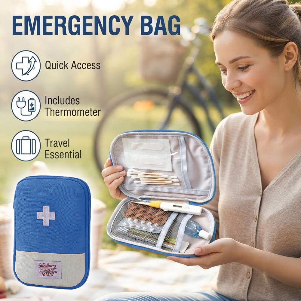 Field Dressing Kit - Bolsa de Medicamentos para Viagem, Estojo