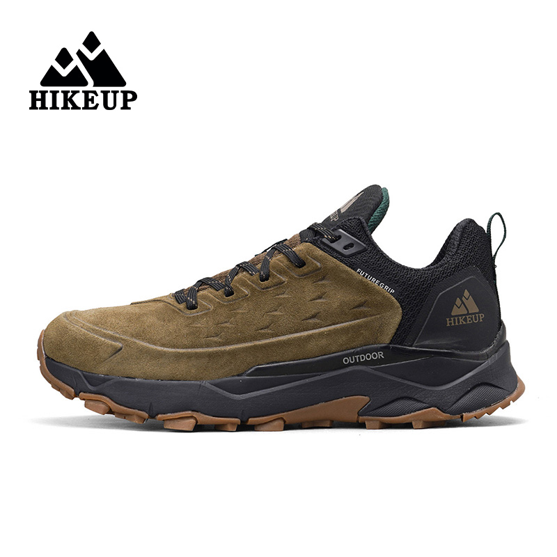 Outdoor Hunting Boots For Men - Hikeup sola de borracha sapatos acolchoados