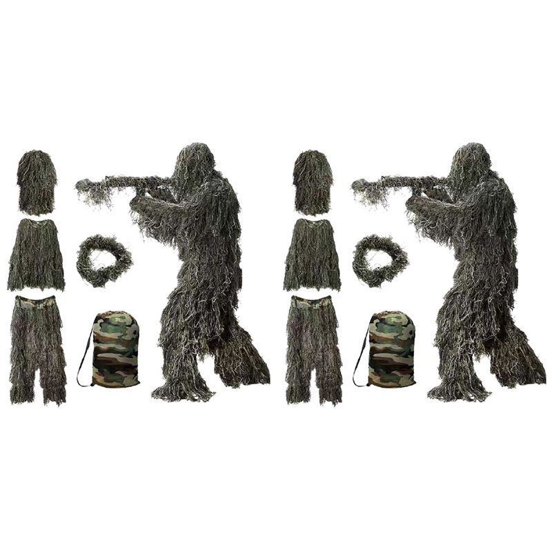 Hunting Outdoor Apparel - AEF6-2X 5 em 1 Traje Ghillie,