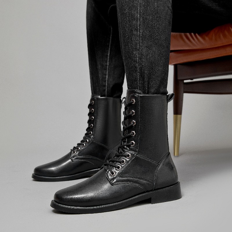 Botas de Couro de Cano Alto pa - Outdoor Hunting Boots For Men avaliação e preço
