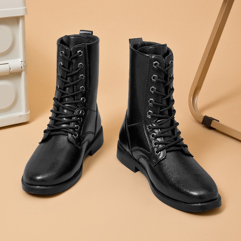 Botas de Couro de Cano Alto pa - Outdoor Hunting Boots For Men avaliação e preço