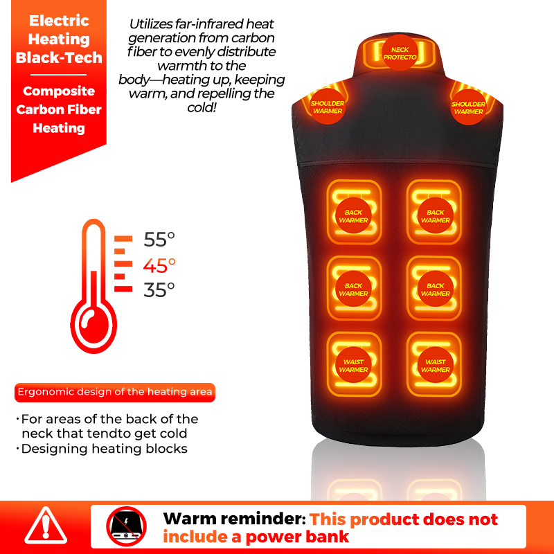 Colete Aquecido de Corpo Intei - Outdoor Hunting Heater avaliação e preço