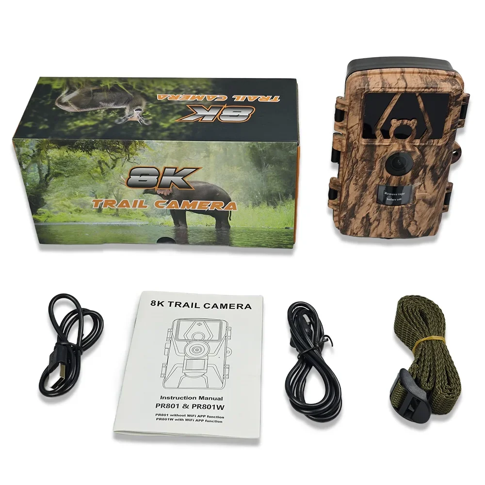 Câmera Digital PR801W WIFI 8K  - Outdoor Hunting Camera Wifi avaliação e preço