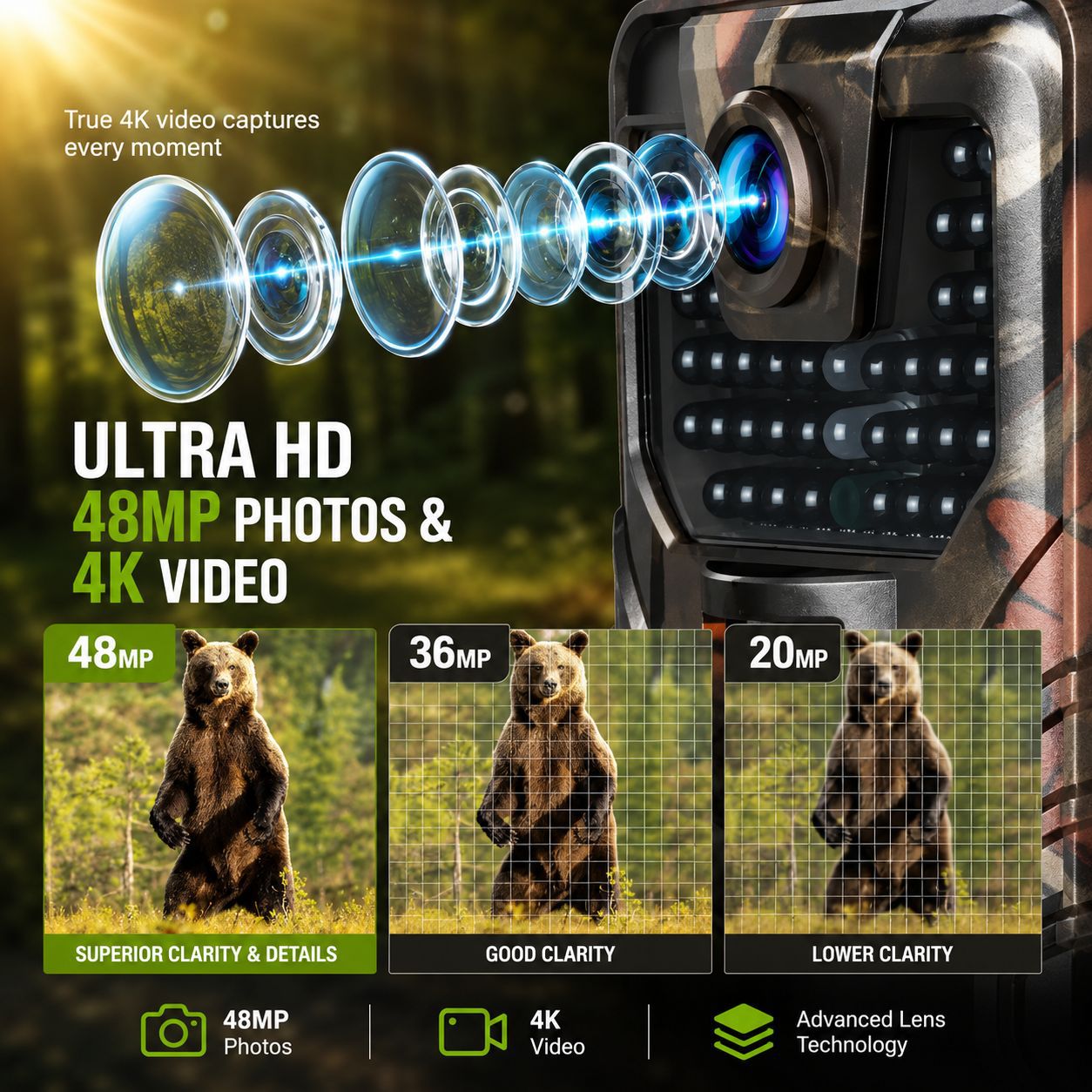 Câmera de Caça 4K para Exterio - Outdoor Hunting Camera Wifi avaliação e preço