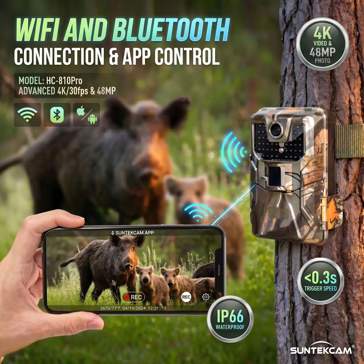 Câmera de Caça 4K para Exterio - Outdoor Hunting Camera Wifi avaliação e preço